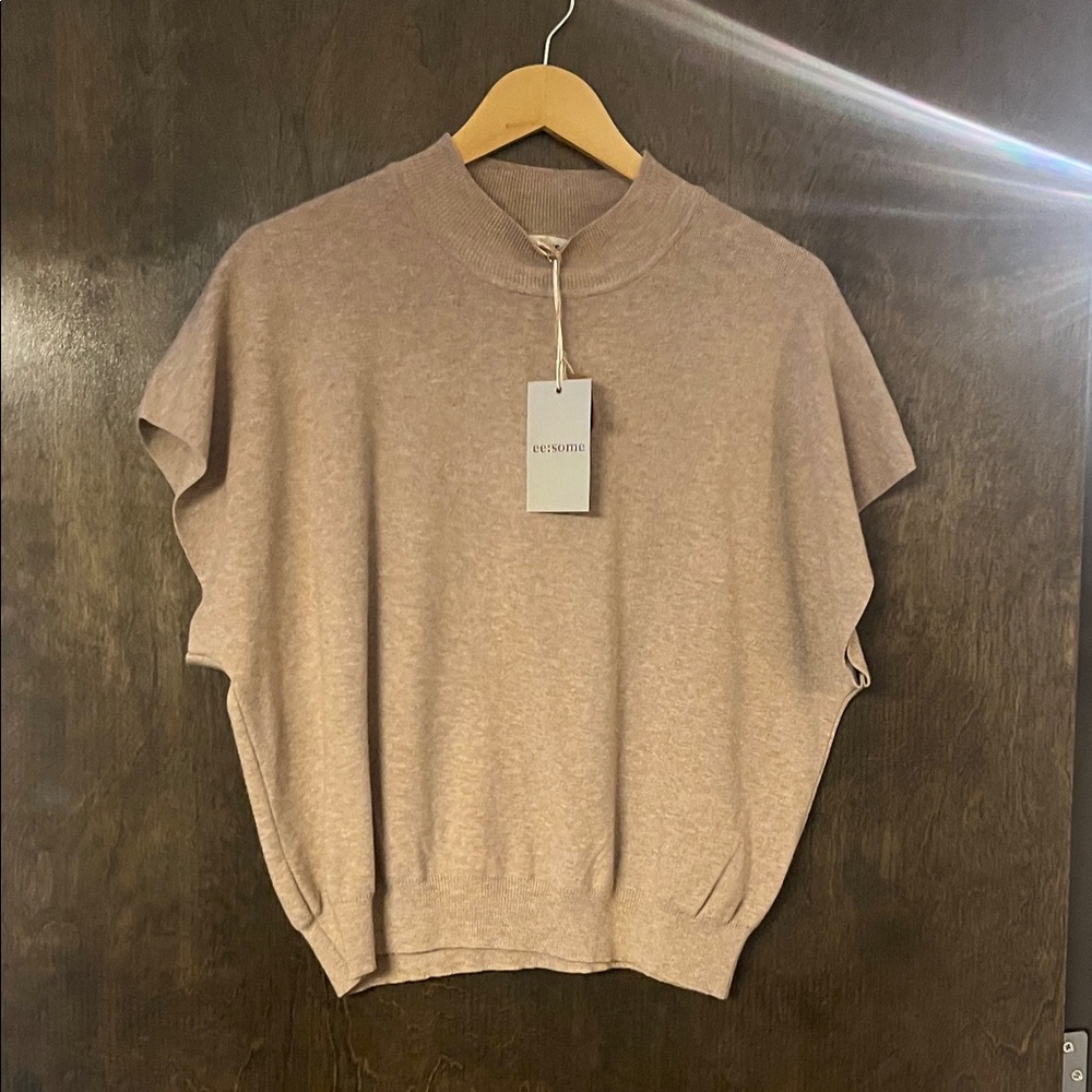 Women's Tan Turtleneck Sweater